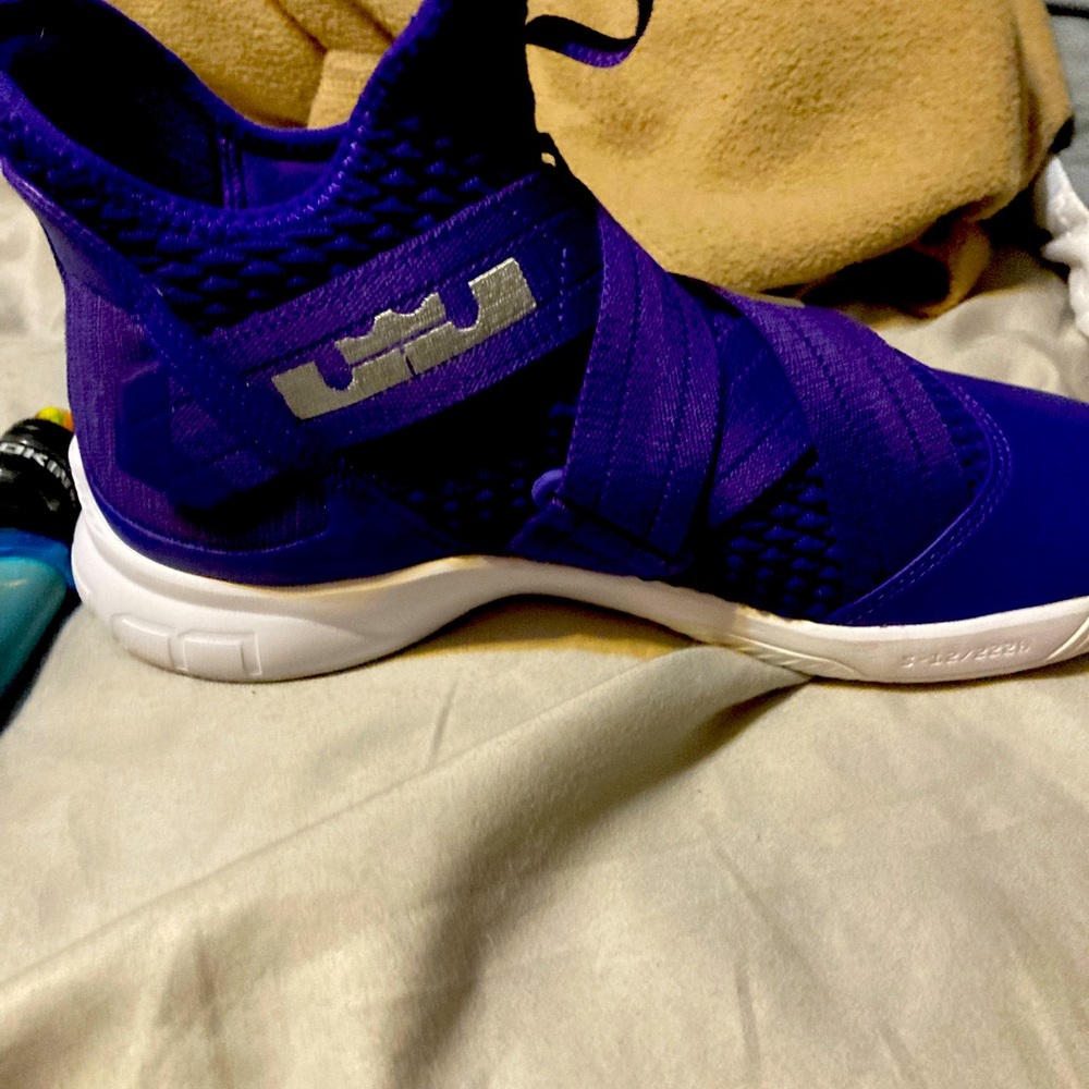 Purple LeBrons size 8
